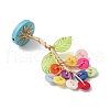 Resin Button Tree of Life Decorations PALLOY-JF03414-04-5