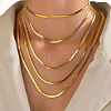 Stainless Steel Snake Chain Necklaces for Women WG80FEF-04-1