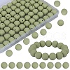 80Pcs Round Silicone Focal Beads SIL-SZ0001-24-32-1