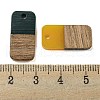 Resin & Walnut Wood Pendants RESI-XCP0002-16I-3