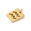 304 Stainless Steel Charms STAS-R001-03G-11-2