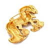 Horse Alloy Crystal Rhinestone Brooch JEWB-Q045-01G-2