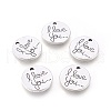 Tibetan Style Valentine's Day Alloy Pendants TIBEP-5411-AS-LF-1