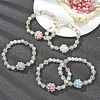 Synthetic Moonstone & Plastic Pearl & Hematite Beaded Stretch Bracelet BJEW-JB09503-5