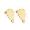 201 Stainless Steel Stud Earring Findings STAS-G277-05G-1