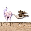 9 Colors Spray Painted Alloy Beads PALLOY-V002-22-3