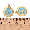 304 Stainless Steel Enamel Pendants STAS-U061-34G-B02-3