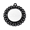 Glass Mirror Pendants FIND-Z073-02EB-02-1