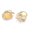 Alloy Enamel Pendants ENAM-T009-63B-RS-1