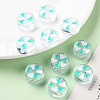 Transparent Enamel Acrylic Beads TACR-S155-005B-6