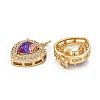 Brass Micro Pave Cubic Zirconia Pendants KK-G404-A-01H-G-2
