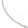 Non-Tarnish 304 Stainless Steel Cable Chain Necklace for Women NJEW-G104-06P-2
