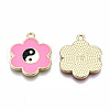 Rack Plating Alloy Enamel Pendants ENAM-T014-01C-RS-2