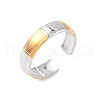 304 Stainless Steel Cuff Rings RJEW-S626-06GP-B-2
