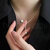 Ball Stainless Steel Pendant Necklaces BA8340-2-1