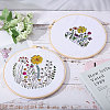 Globleland DIY Flower Embroidery Kits DIY-GL0004-115-5