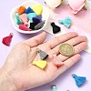 20Pcs 10 Colors Polycotton(Polyester Cotton) Tassel Pendant Decorations FIND-YW0004-57-5