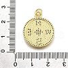 Rack Plating Brass Micro Pave Cubic Zirconia Pendants KK-K401-60A-G-3