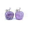 Christmas Natural Amethyst Apple Statue PW23032815235-1