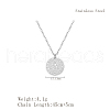 Fashionable Stainless Steel Eye of Ra Pendant Necklaces for Women's Daily Wear ZN3339-2