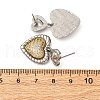 Brass Micro Pave Clear Cubic Zirconia Dangle Earrings EJEW-D322-01P-5