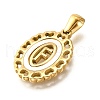 Golden 304 Stainless Steel Pendants STAS-K300-02G-F-2