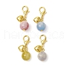 Round Resin Imitation Cat Eye Pendant Decorations HJEW-JM03047-02-2