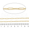 Rack Plating Oval Brass Curb Chains CHC-A010-01G-05-2