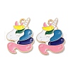 Alloy Enamel Pendants ENAM-O001-08A-G-1