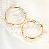 Fashionable and Elegant Stainless Steel Hoop Earrings WO5064-1
