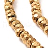 Electroplated Synthetic Non-magnetic Hematite Beads Strands G-H027-E01-01-4