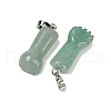 Natural Green Aventurine Pendants G-C184-03B-2