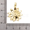 Rack Plating Brass Micro Pave Cubic Zirconia Pendants KK-K367-22G-01-3