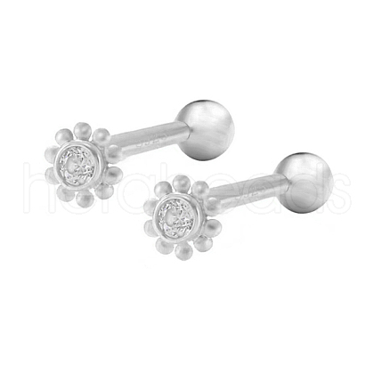 S925 Silver Sunflower Stud Earrings Fashionable Sweet Cute Earrings QP3118-2-1