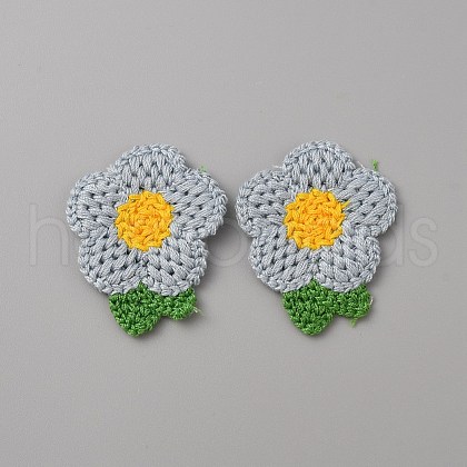 Crochet Flower Appliques DIY-WH0502-05A-1