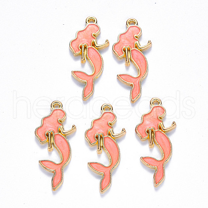 Alloy Enamel Pendants ENAM-N054-021B-1