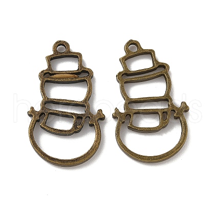 Alloy Open Back Bezel Pendants PALLOY-R098-47AB-1