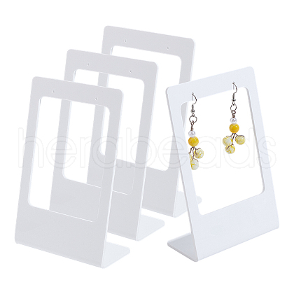 Acrylic Earring Display Stands EDIS-WH0012-46B-1