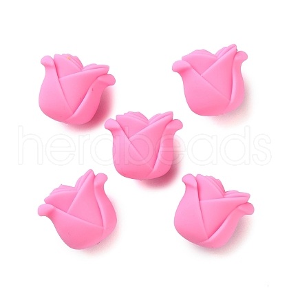 Rose Shape Silicone Beads SIL-S011-02E-1