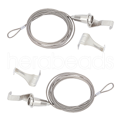 Stainless Steel Wall Hooks AJEW-WH0018-86P-1