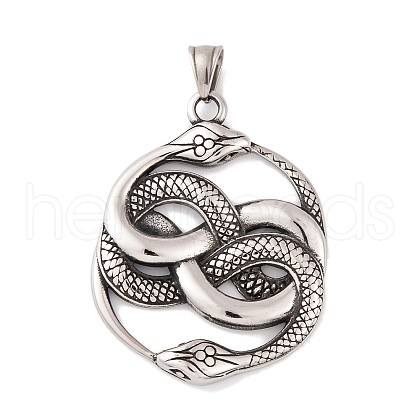 304 Stainless Steel Big Pendants STAS-K283-26AS-1