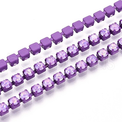 Iron Rhinestone Cup Chains CH-T006-05A-05-1