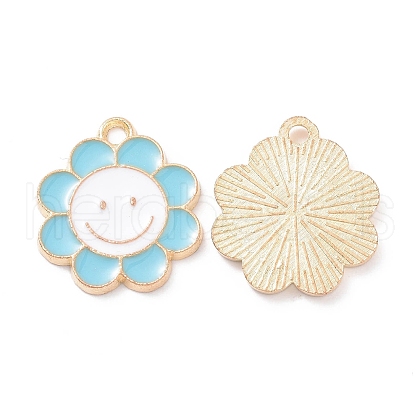 Alloy Enamel Pendants PALLOY-D015-07B-1