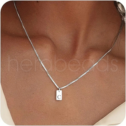 304 Stainless Steel Box Chain Necklaces FS-WG1FEB4-05-1
