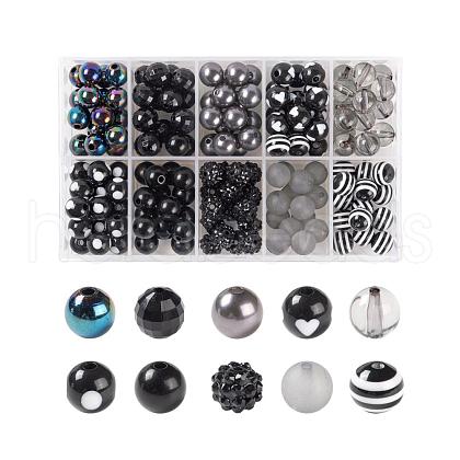 160Pcs 10 Style Opaque & Transparent SACR-LS0001-02A-1