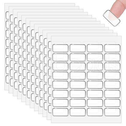 32Pcs Transparent Acrylic Double-sided Adhesive Stickers FIND-WH0290-41B-1