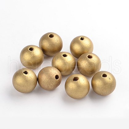 Natural Wood Beads X-TB25MMY-12-1