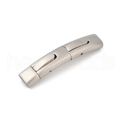 304 Stainless Steel Snap Lock Clasps STAS-U055-02D-P-1