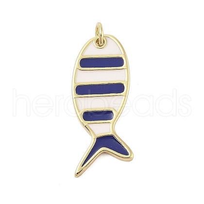 Rack Plating Brass Enamel Pendants KK-Z074-10G-02-1
