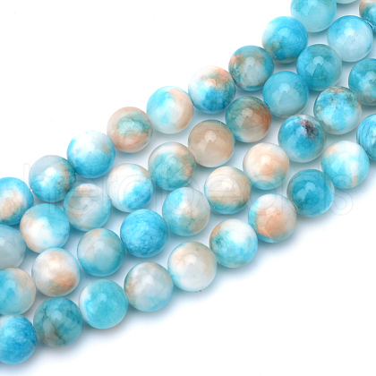 Natural Dyed Persian Jade Gemstone Bead Strands X-G-R271-6mm-XP16-1